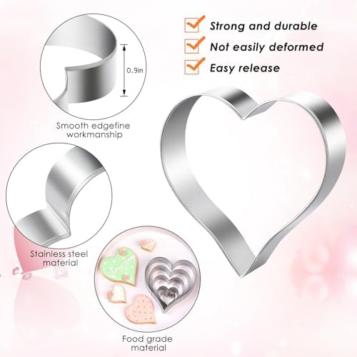 5-Piece Heart Cookie Cutter Set