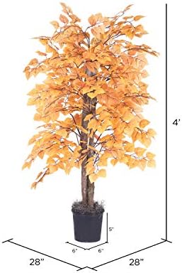 Vickerman Golden Aspen BushSturdy Realistic Artificial Plant