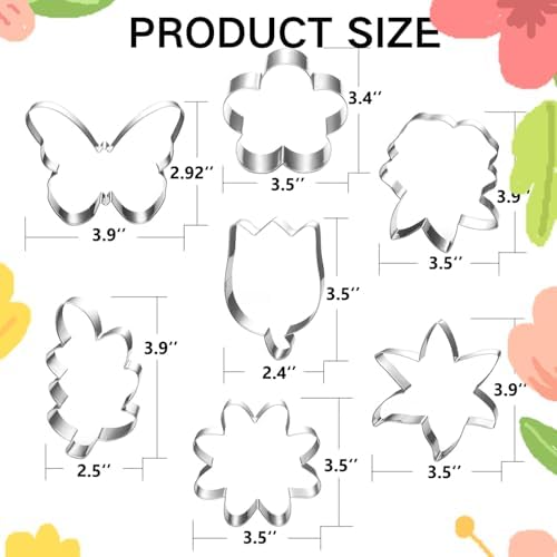 Blossom Leaf Cookie Cutters - 7-Piece Set