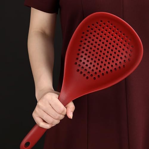 Sturdy Silicone Colander with Handle Heat-Resistant for Cooking