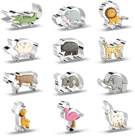 Fun Animal Cookie Cutters for Kids Safari Animals Set