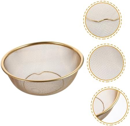 Premium Stainless Steel Deep Fryer Basket with Handle for Rice Straining