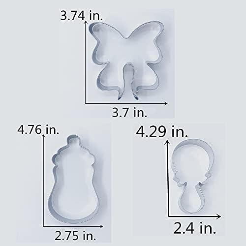 LILIAO Baby Shower Cookie Cutter Set - Perfect for Sugar Cookies