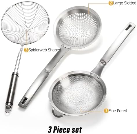 Suwimut 3-Piece Food Strainer Set