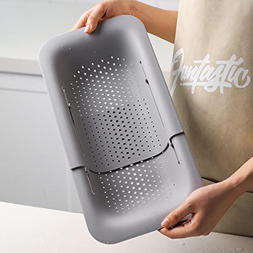 Collapsible Sink Candler Strainer Basket Extendable Plastic for Kitchen Use
