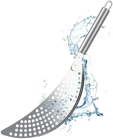 Sturdy Stainless Steel Pot Strainer with Handle