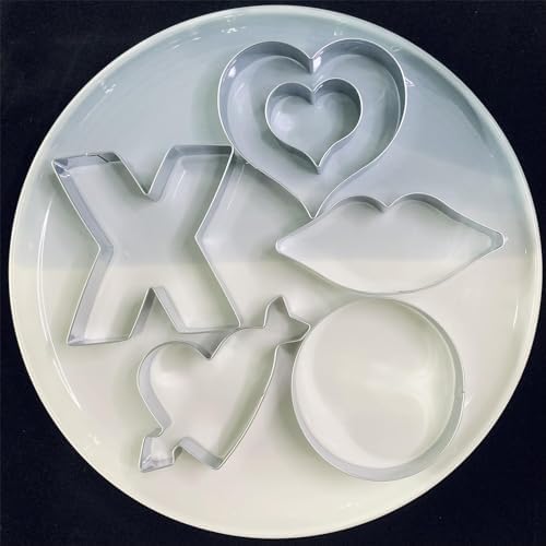 Valentines Heart Cookie Cutter Set - Dishwasher Safe