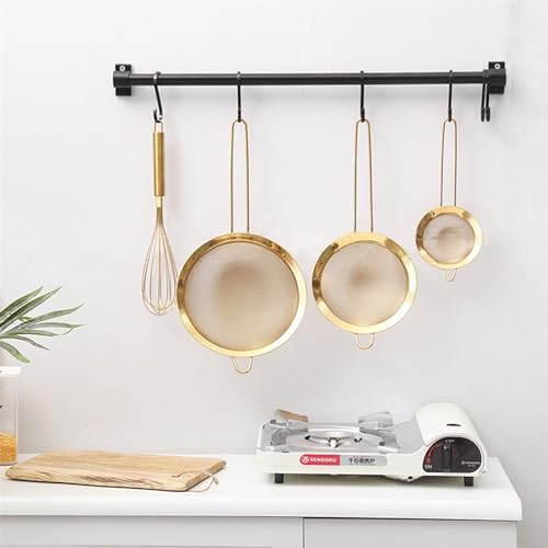 Premium Stainless Steel Colander with Golden Design for Effortless Cooking 15CM