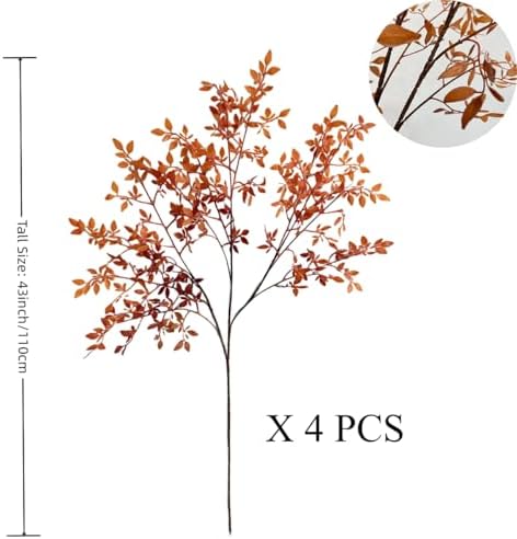 433-Inch Faux Bamboo Leaves for Home Decor