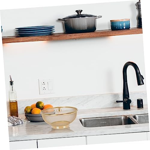 KICHOUSE Stainless Steel Mesh Colander Strainer - Fine Mesh Design Rust-Resistant and Durable