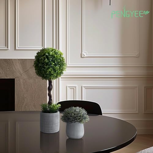 Sturdy Boxwood Topiaries Decor 3-Pack