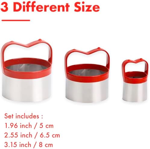 ROCKSTAR COOKIES - 3Pcs Round Cookie Cutters Set