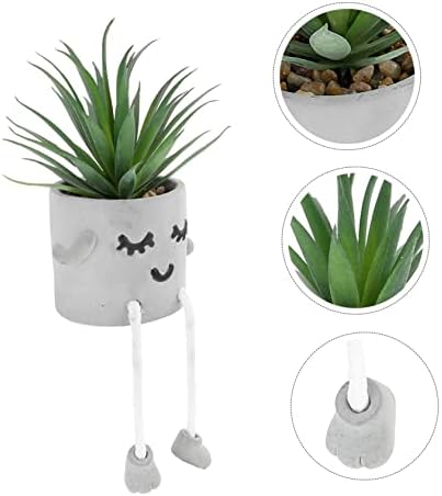 Zerodeko Cute Hanging Leg Bonsai Fake Plant Decor