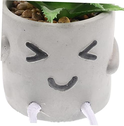 Cute artificial plant potted ornament