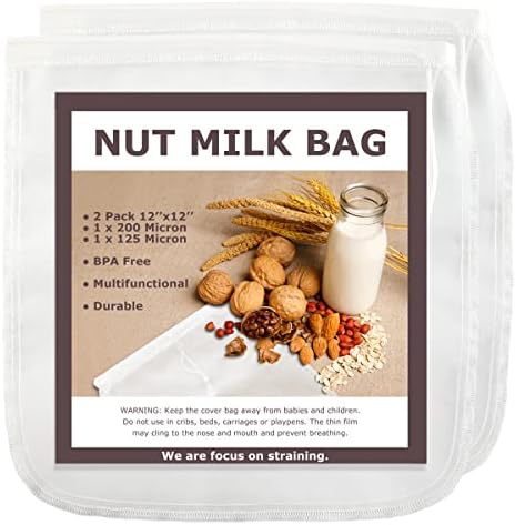 SCENGCLOS Nut Milk Filter Bags
