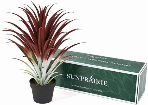 Big Realistic Red Aloe vera artificial plant 26 tall bySUNPRAIRIE