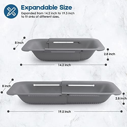 Collapsible Expandable Kitchen Colander 13 Set