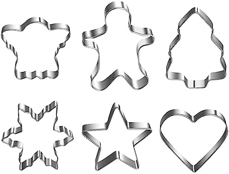Mini Christmas Cookie Cutters for Baking and Crafting 18 Piece Set