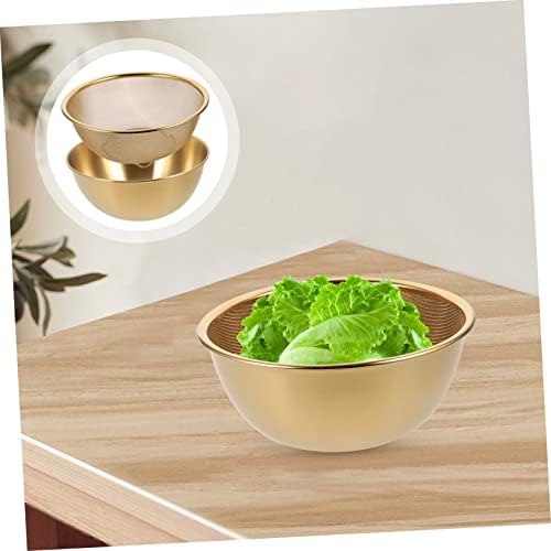 Stainless Steel Drain Basket for Kitchen Use Multipurpose Mesh Colander