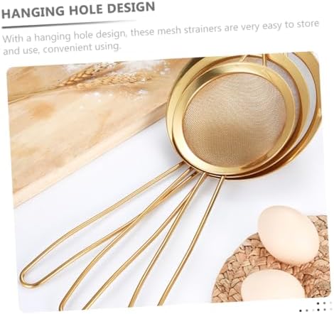 3pcs Stainless Steel Food Strainer Colander Sieve Set
