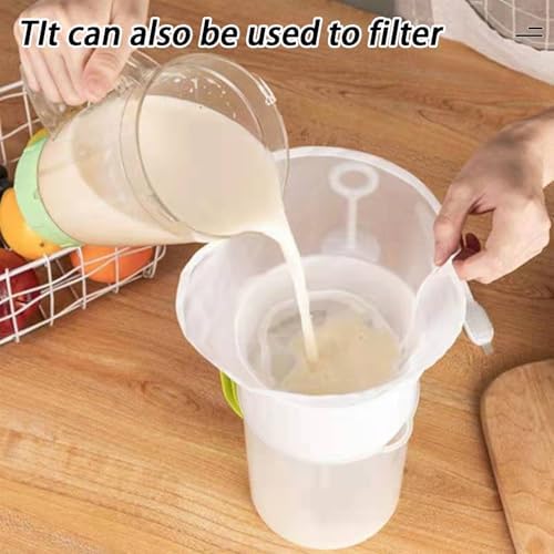 3-Piece Reusable Straining Bags for Kitchen