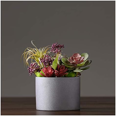 Modern Fake Succulents in Gray