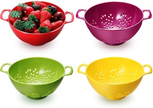4-Piece Mini Colander Set with 4 Colors