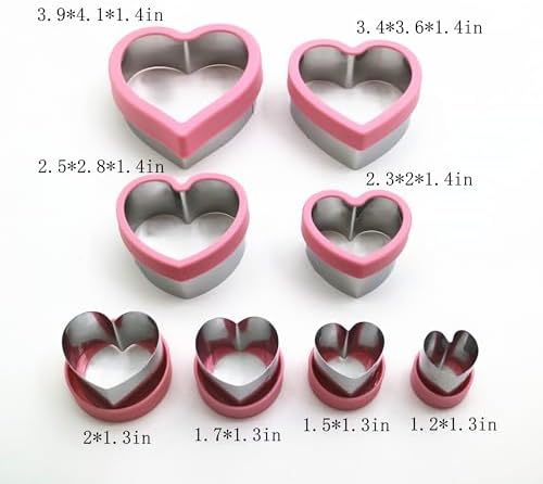 Heart Cookie Cutter Set - Durable for Baking More