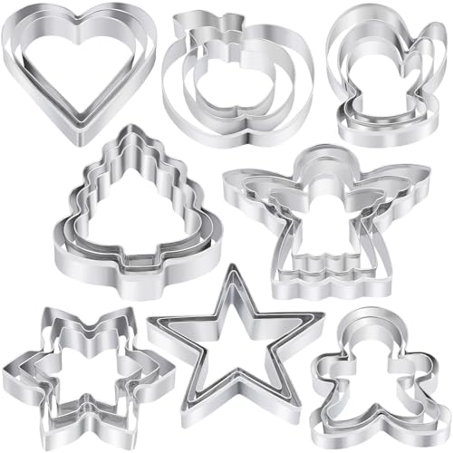 24-Piece Christmas Cookie Cutters Set