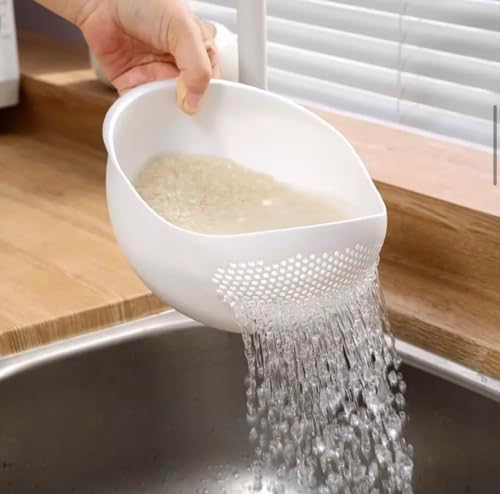 Easy-to-Use Rice Washing Bowl for Kitchen Straining