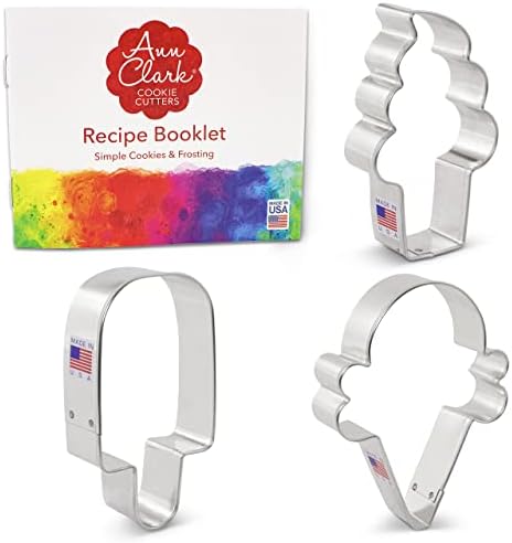 Ann Clark Ice Cream Cookie Cutters 3-Piece Set