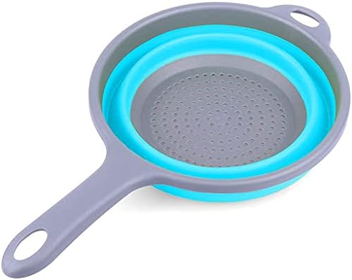 dDLuck Foldable Silicone Strainer Colander - Space-Saving Kitchen Tool