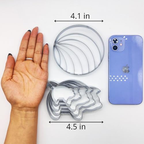 Concha Cutter Mexican Bread Mold - 5pc Pig Cookie Cutters