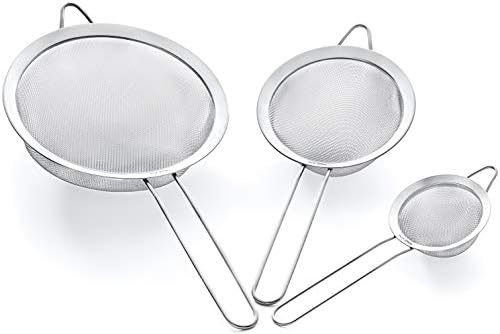 Sturdy Stainless Steel Strainer Set for Your Kitchen