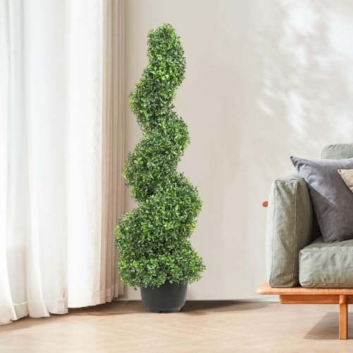 4ft Boxwood Topiary Set for Home