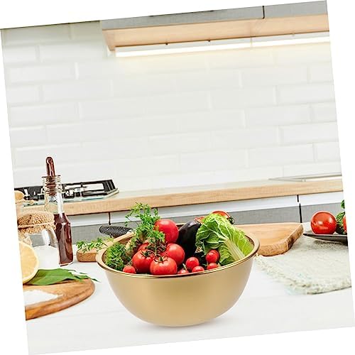 Stainless Steel Drain Basket with Spout for Fruit Vegetable Washing