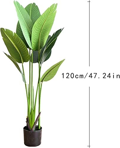 120cm Realistic Fake Tree Black Palm Leaves Living Room Faux Plant