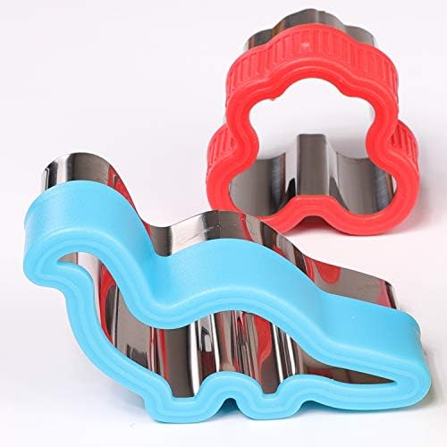 Magigift Sandwich Cutter Set with Dinosaur Heart Star Shapes