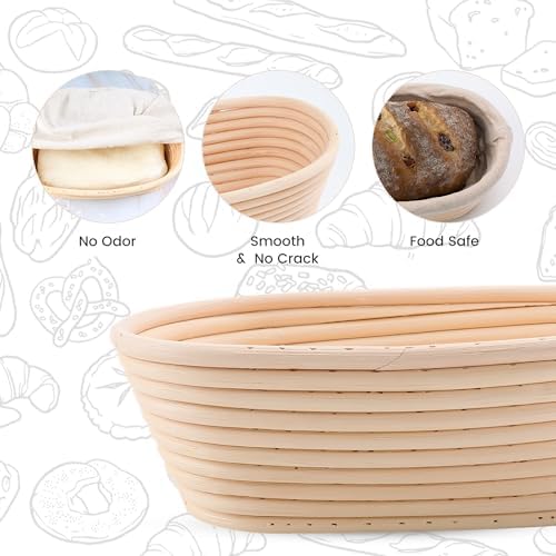 Sourdough Bread Proofing Basket Set