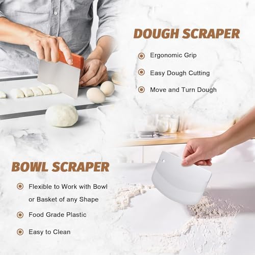 Sourdough Proofing Basket Set Perfect for Baking