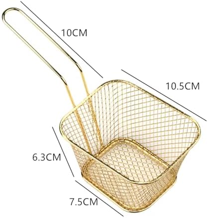 Stainless Steel Hot Pot Colander with Hook for Pasta and French Fries