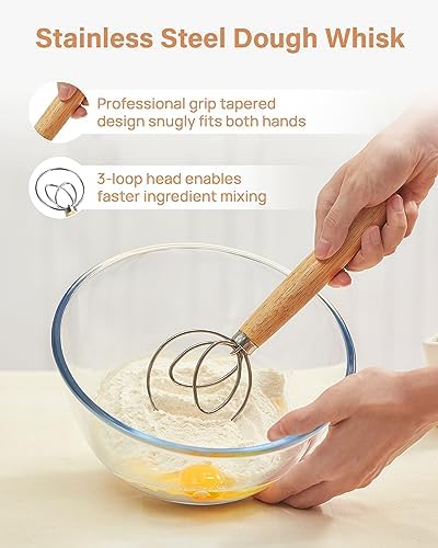 Sourdough Bakers Best S 2x9 Round Banneton Proofing Basket Set