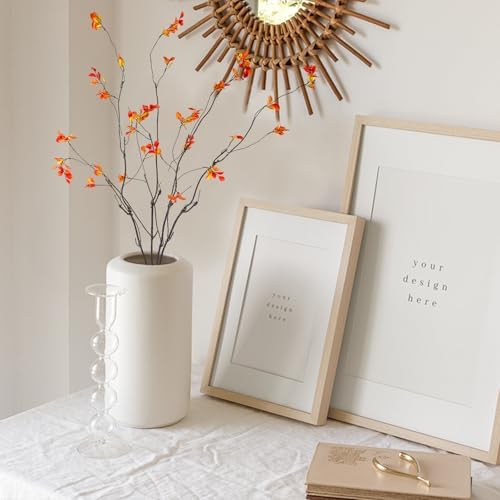 4PCS 38 Realistic Autumn Ficus Branches