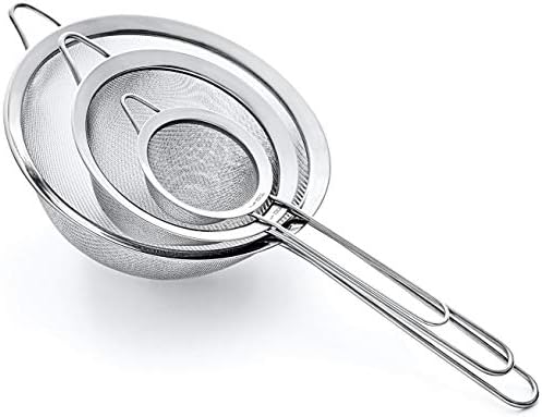Sturdy Stainless Steel Strainer Set for Your Kitchen
