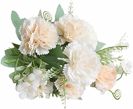 Beautiful Beige Carnation Artificial flowers Bouquet for Weddings