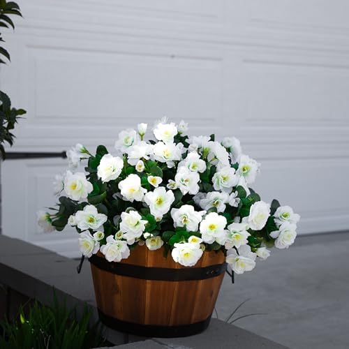 Real-Looking Outdoor Fake Flowers 3Pcs