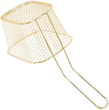 4Pcs Stainless Steel Frying Net Basket Flexible