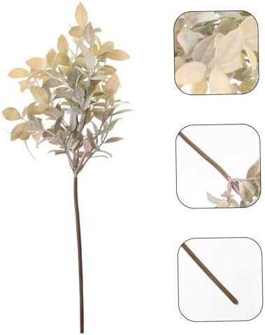 Faux Green Plant Stems Wedge Elegant Home Office Decor