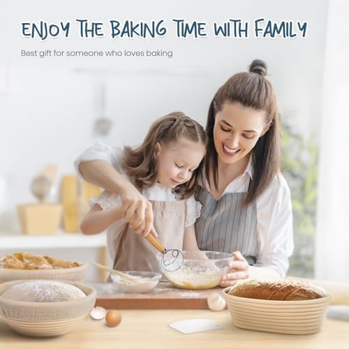 RORECAY Sourdough Breads Proofing Basket Set