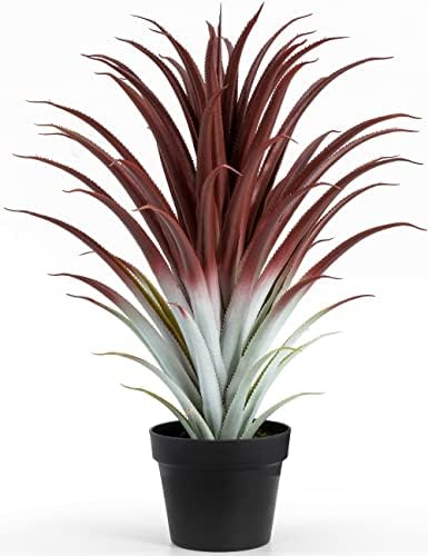 Big Realistic Red Aloe vera artificial plant 26 tall bySUNPRAIRIE